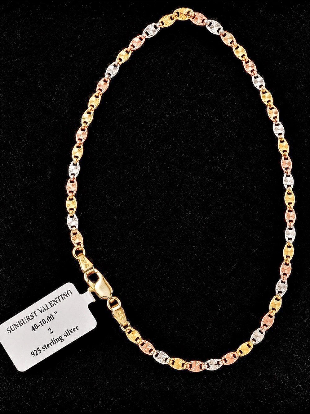 Sunburst Valentino Necklaces Gold Silver Size One Size